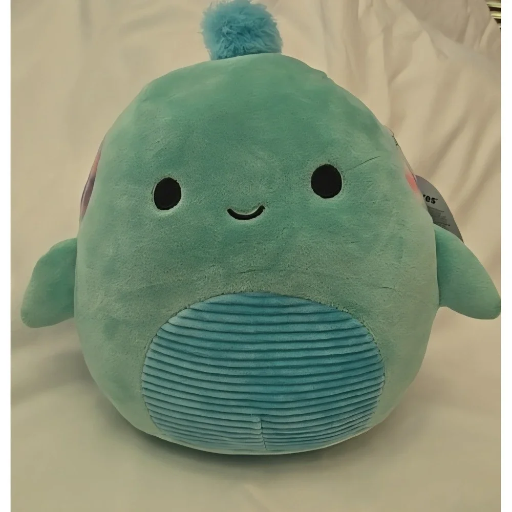 Squishmallows: CASCADE THE SEA TURTLE Tie Dye Shell Blue Belly Toy Plush‎
